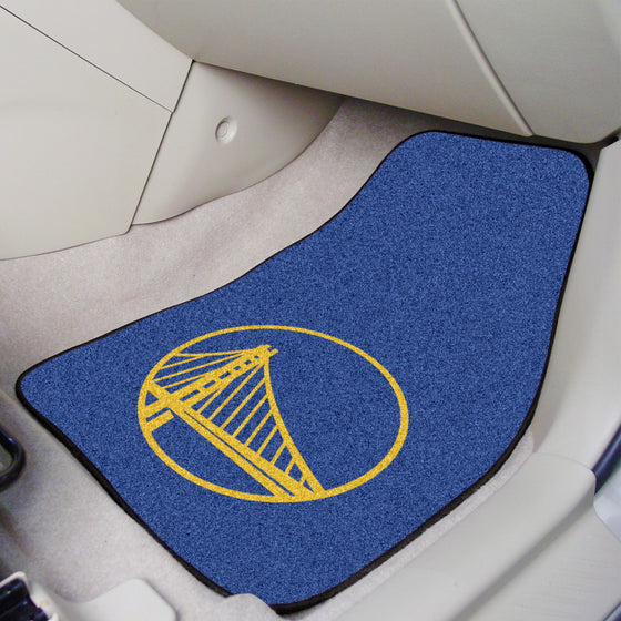 Golden State Warriors Front Carpet Car Mat Set - 2 Pieces