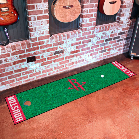 Houston Rockets Putting Green Mat - 1.5ft. x 6ft.