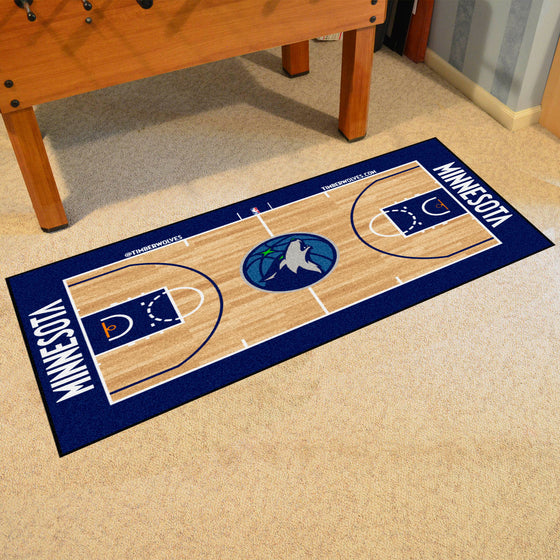 Minnesota Timberwolves Large Court Runner Rug - 30in. x 54in.