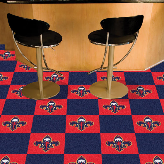 New Orleans Pelicans Team Carpet Tiles - 45 Sq Ft.
