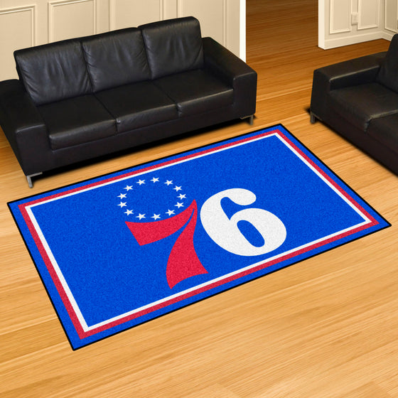 Philadelphia 76ers 5ft. x 8 ft. Plush Area Rug