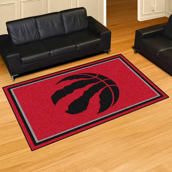 Toronto Raptors 5ft. x 8 ft. Plush Area Rug