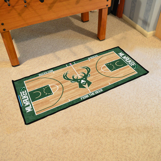 Milwaukee Bucks Court Runner Rug - 24in. x 44in.