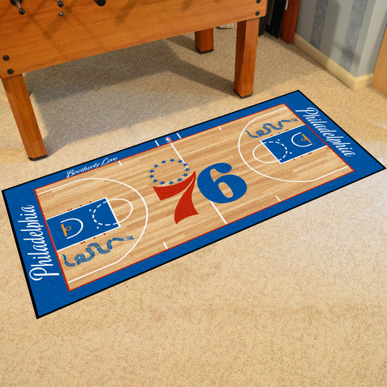 Philadelphia 76ers Court Runner Rug - 24in. x 44in.