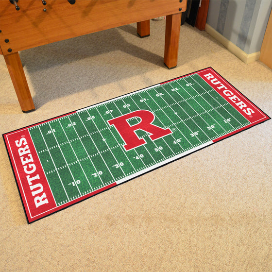 Rutgers Scarlett Knights Field Runner Mat - 30in. x 72in.