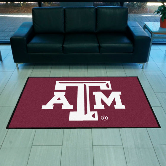 Texas A&M 4X6 High-Traffic Mat with Durable Rubber Backing - Landscape Orientation