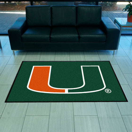 Miami4X6 High-Traffic Mat with Durable Rubber Backing - Landscape Orientation