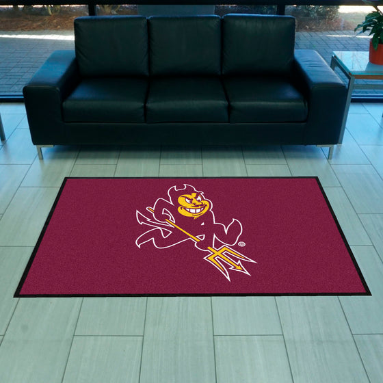 Arizona State 4X6 High-Traffic Mat with Durable Rubber Backing - Landscape Orientation