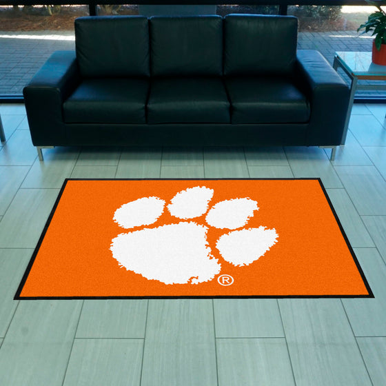 Clemson 4X6 High-Traffic Mat with Durable Rubber Backing - Landscape Orientation