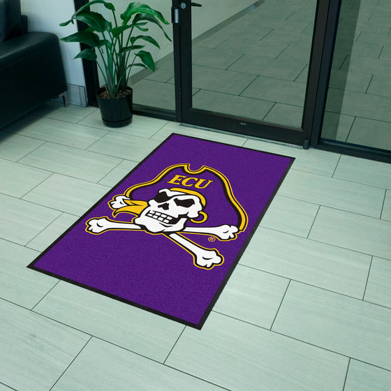 East Carolina 3X5 High-Traffic Mat with Durable Rubber Backing - Portrait Orientation