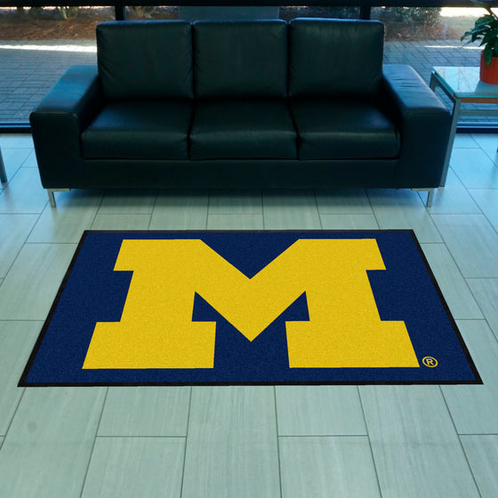 Michigan 4X6 High-Traffic Mat with Durable Rubber Backing - Landscape Orientation