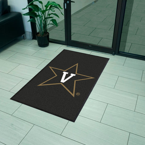 Vanderbilt 3X5 High-Traffic Mat with Durable Rubber Backing - Portrait Orientation