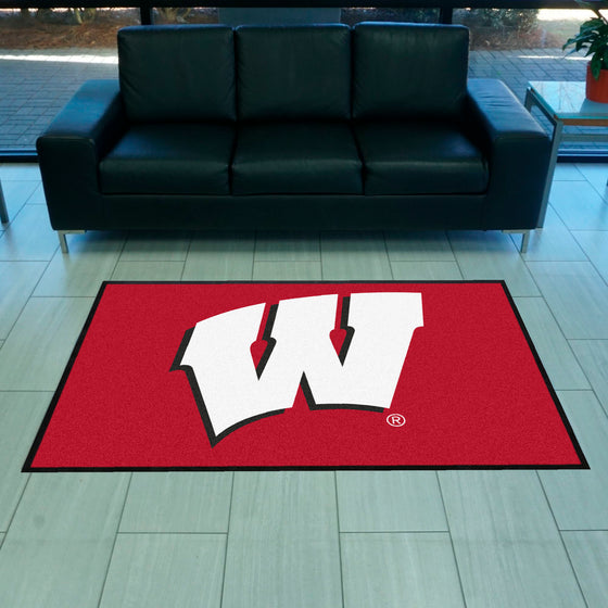 Wisconsin4X6 High-Traffic Mat with Durable Rubber Backing - Landscape Orientation