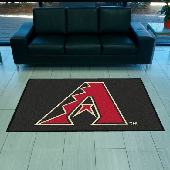 Arizona Diamondbacks 4X6 High-Traffic Mat with Durable Rubber Backing - Landscape Orientation