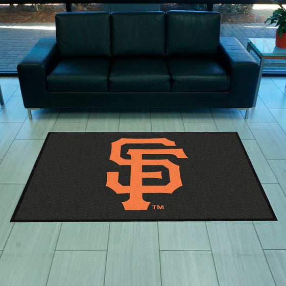 San Francisco Giants 4X6 High-Traffic Mat with Durable Rubber Backing - Landscape Orientation