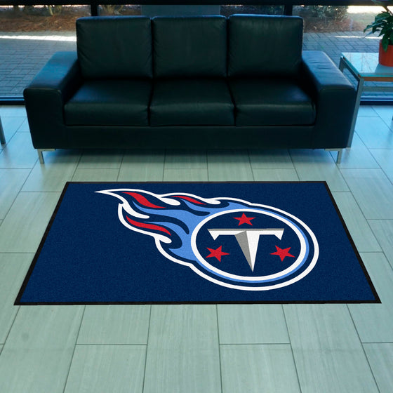 Tennessee Titans 4X6 High-Traffic Mat with Durable Rubber Backing - Landscape Orientation