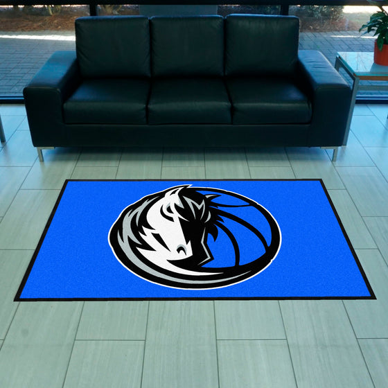 Dallas Mavericks 4X6 High-Traffic Mat with Durable Rubber Backing - Landscape Orientation