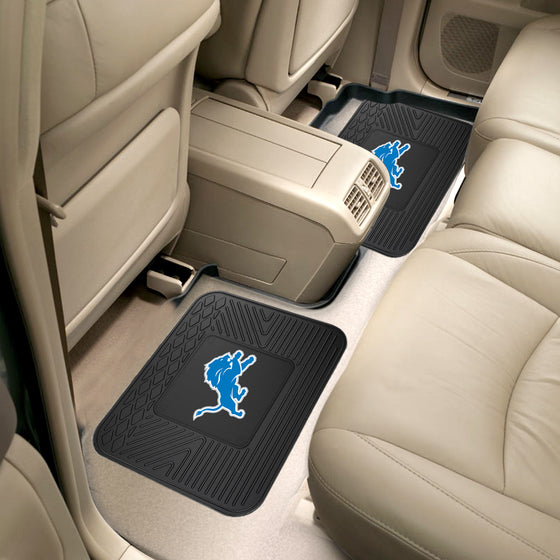 Detroit Lions Back Seat Car Utility Mat - 14in. x 17in.