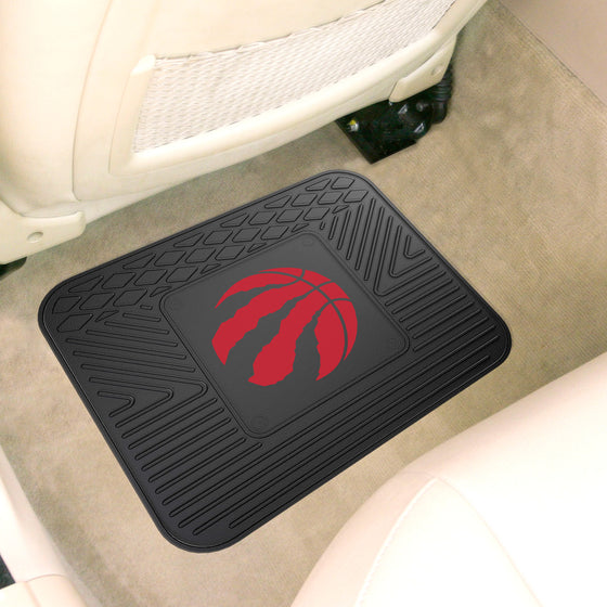 Toronto Raptors Back Seat Car Utility Mat - 14in. x 17in.