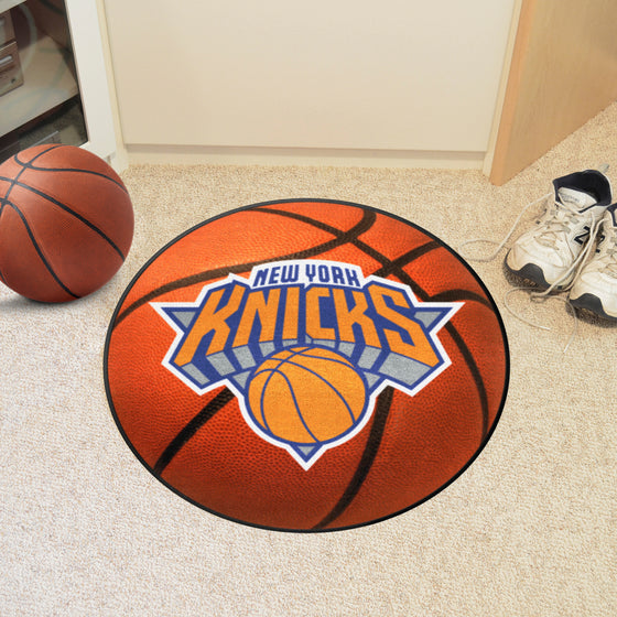 New York Knicks Basketball Rug - 27in. Diameter