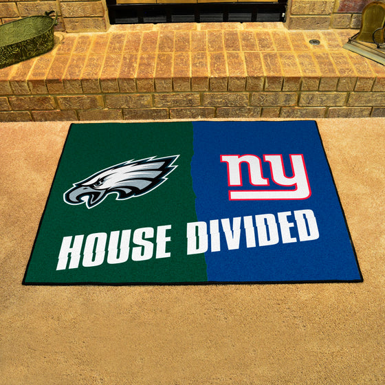 NFL House Divided - Eagles / Giants House Divided Rug - 34 in. x 42.5 in.