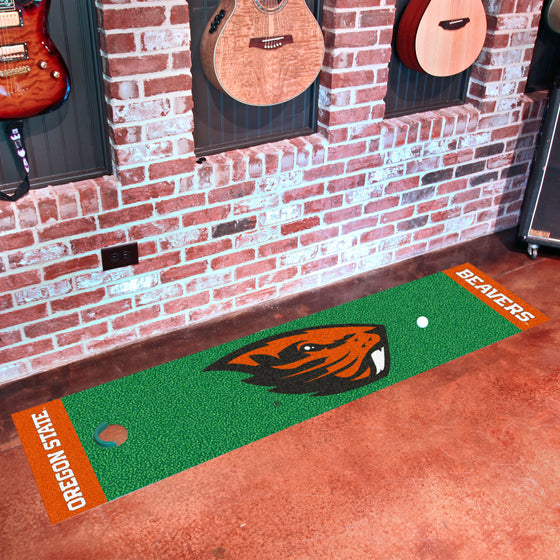 Oregon State Beavers Putting Green Mat - 1.5ft. x 6ft.