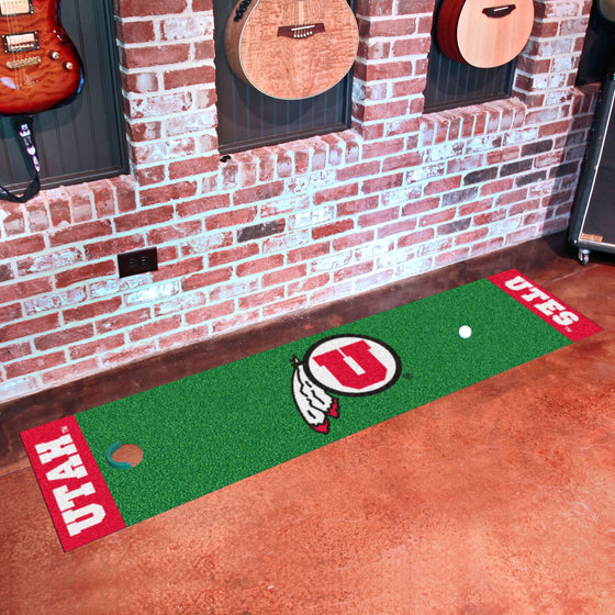 Utah Utes Putting Green Mat - 1.5ft. x 6ft.