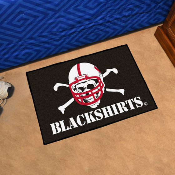 Nebraska Cornhuskers Starter Mat Accent Rug - 19in. x 30in., Blackshirts