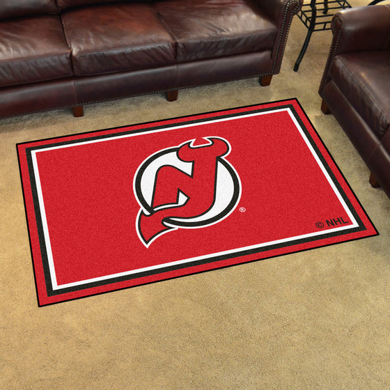 New Jersey Devils 4ft. x 6ft. Plush Area Rug