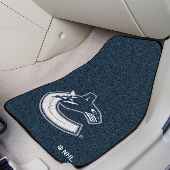 Vancouver Canucks Front Carpet Car Mat Set - 2 Pieces