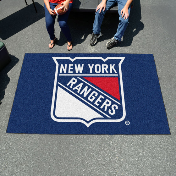 New York Rangers Ulti-Mat Rug - 5ft. x 8ft.