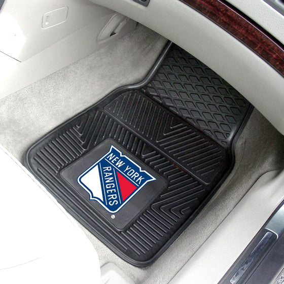 New York Rangers Heavy Duty Car Mat Set - 2 Pieces