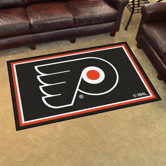 Philadelphia Flyers 4ft. x 6ft. Plush Area Rug