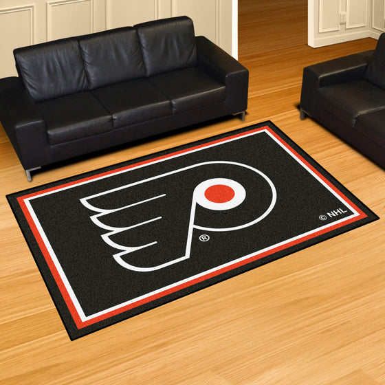 Philadelphia Flyers 5ft. x 8 ft. Plush Area Rug