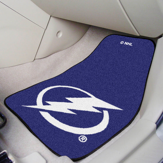 Tampa Bay Lightning Front Carpet Car Mat Set - 2 Pieces