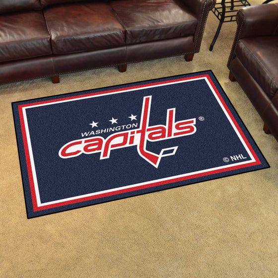 Washington Capitals 4ft. x 6ft. Plush Area Rug