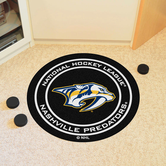 Nashville Predators Hockey Puck Rug - 27in. Diameter