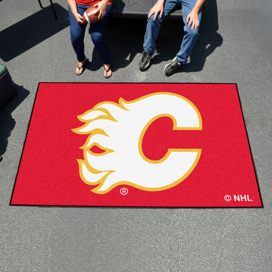 Calgary Flames Ulti-Mat Rug - 5ft. x 8ft.