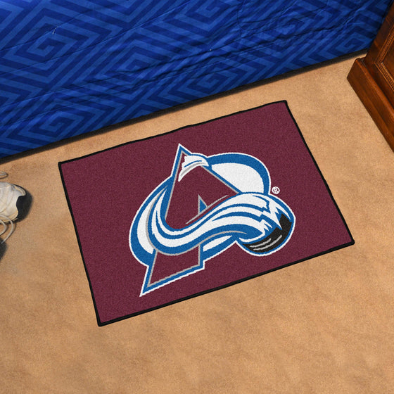 Colorado Avalanche Starter Mat Accent Rug - 19in. x 30in.