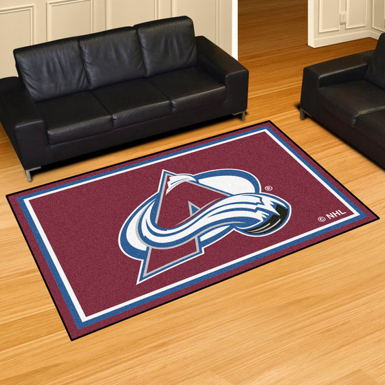 Colorado Avalanche 5ft. x 8 ft. Plush Area Rug