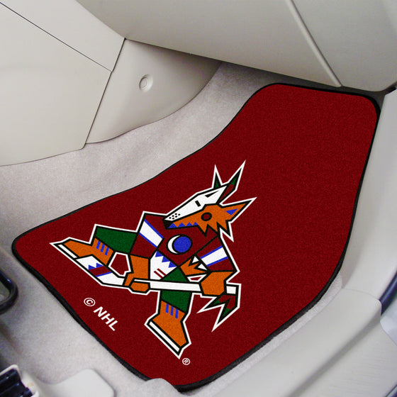 Arizona Coyotes Front Carpet Car Mat Set - 2 Pieces