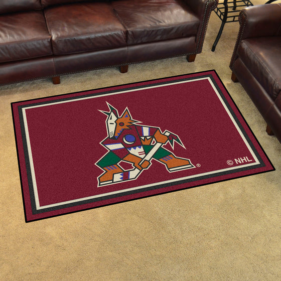 Arizona Coyotes 4ft. x 6ft. Plush Area Rug