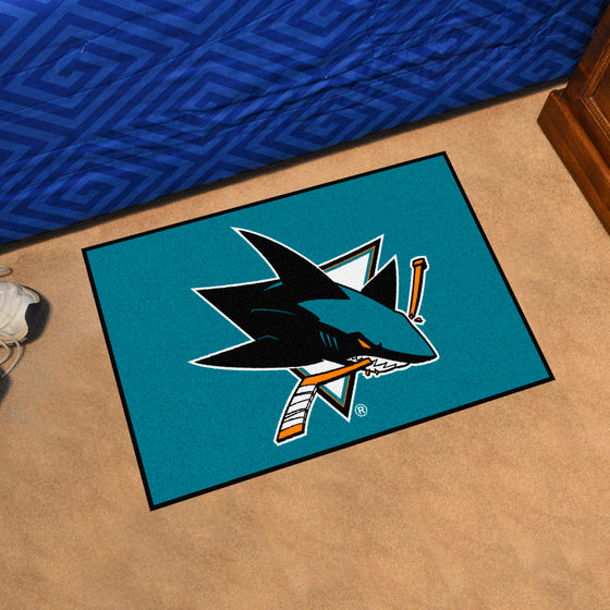 San Jose Sharks Starter Mat Accent Rug - 19in. x 30in.