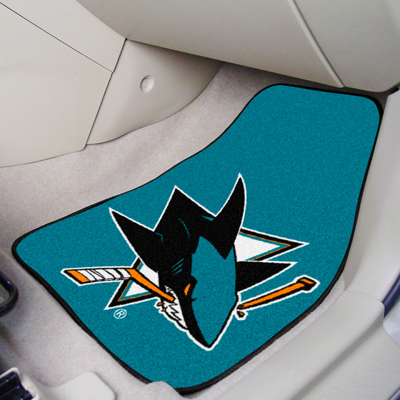 San Jose Sharks Front Carpet Car Mat Set - 2 Pieces