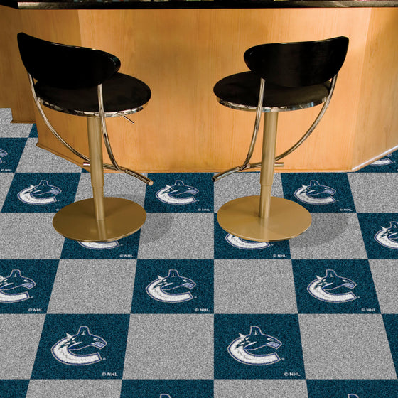 Vancouver Canucks Team Carpet Tiles - 45 Sq Ft.