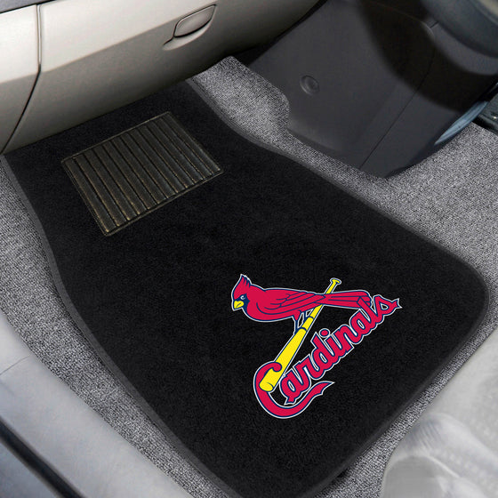 St. Louis Cardinals Embroidered Car Mat Set - 2 Pieces