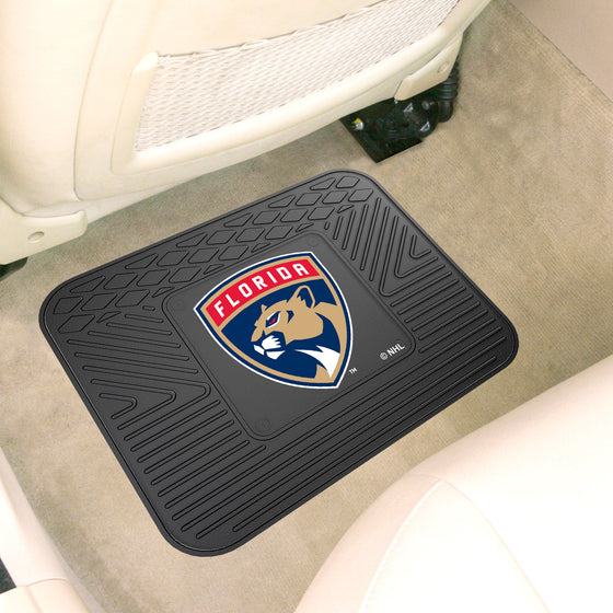 Florida Panthers Back Seat Car Utility Mat - 14in. x 17in.