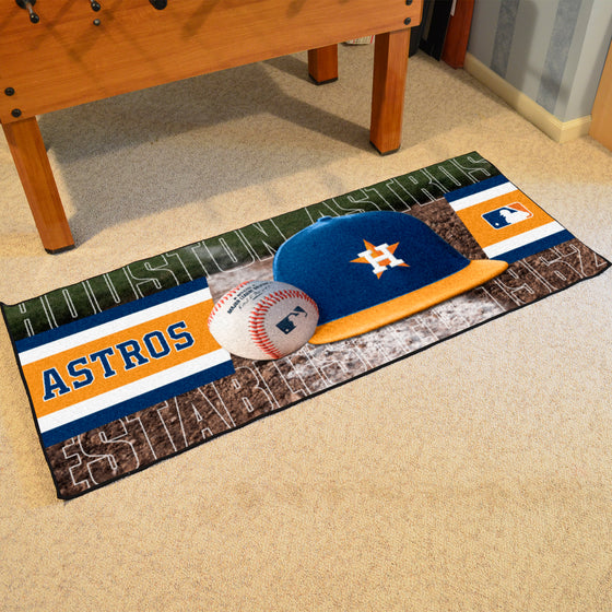 Houston Astros Baseball Runner Rug - 30in. x 72in.