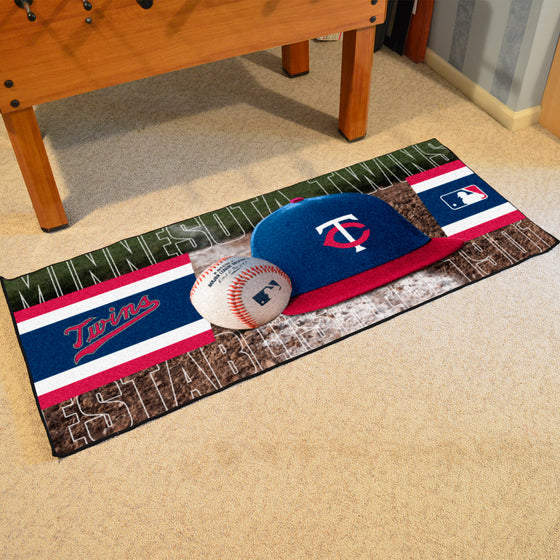 Minnesota Twins Baseball Runner Rug - 30in. x 72in.