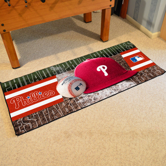 Philadelphia Phillies Baseball Runner Rug - 30in. x 72in.